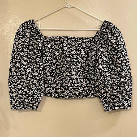 LEVI'S Long Sleeve Yvie Statement Blouse in Odessa Floral Black Agate - Picture 5 of 9